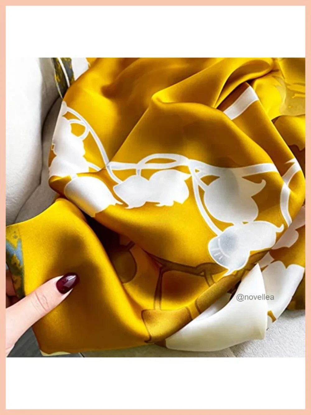 100% Silk Feeling Polyester Satin Scarf Lightweight Long Shawl Wrap for Women